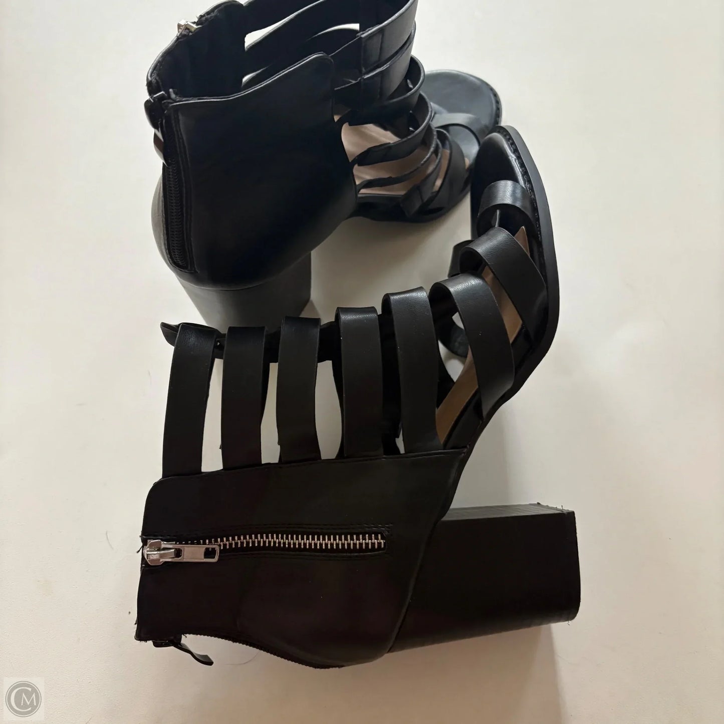 Sandals Heels Block By Torrid In Black, Size: 12