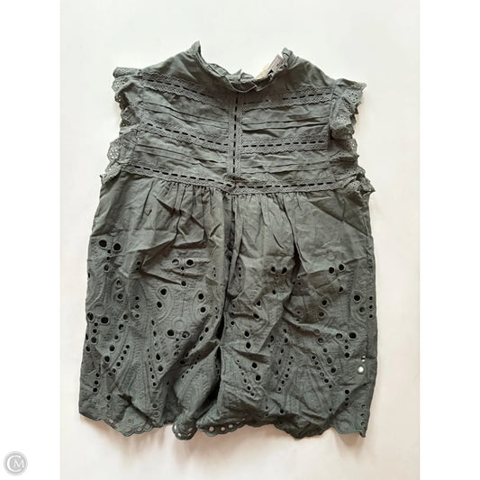 Top Sleeveless By Adiva In Green, Size: Xs