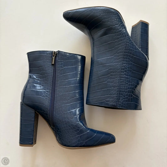 Boots Ankle Heels By Shoedazzle In Blue, Size: 8