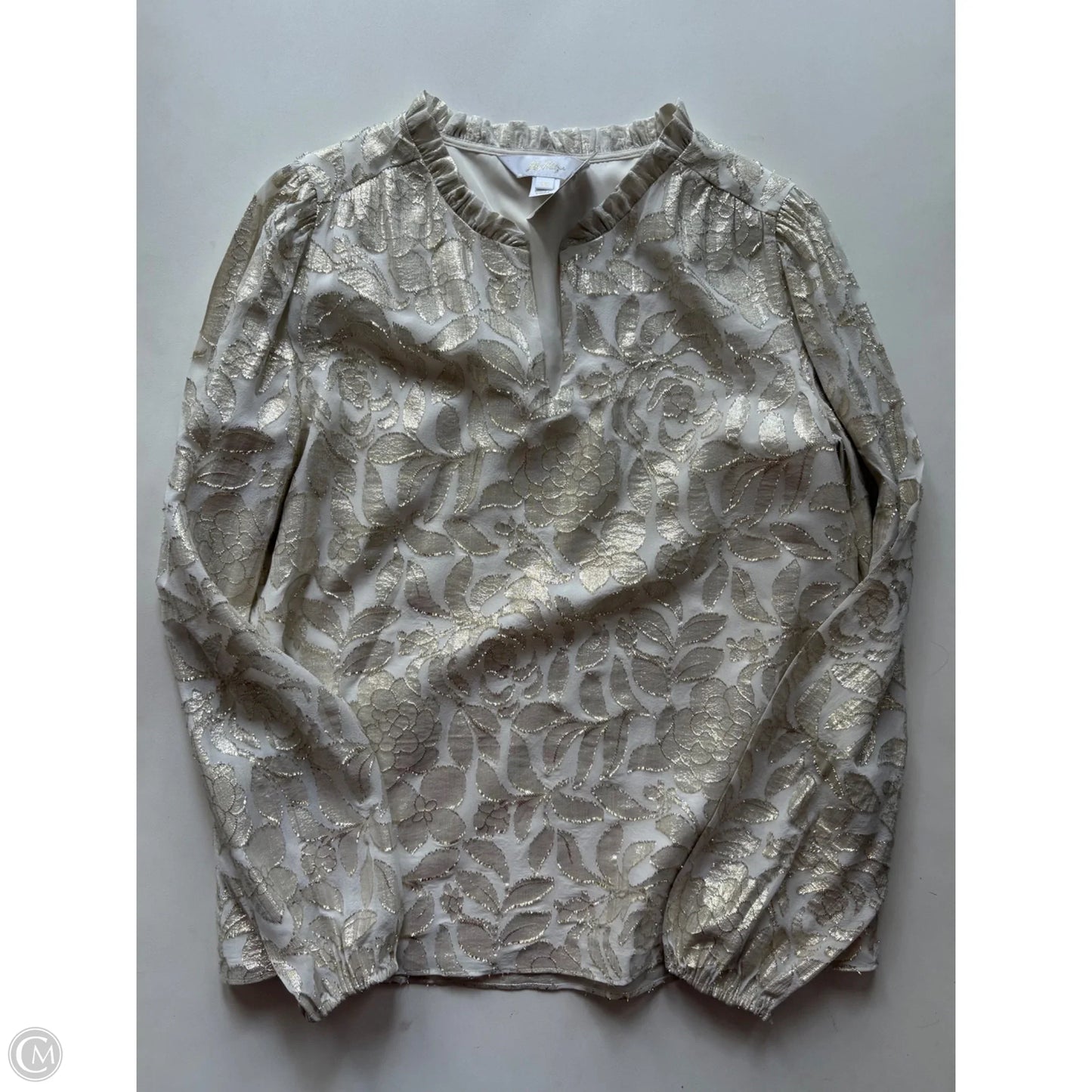 Blouse Designer By Lilly Pulitzer In Cream, Size: Xs