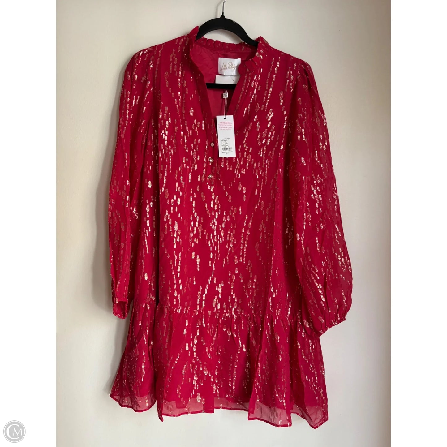 Dress Designer By Lilly Pulitzer In Red, Size: Xs