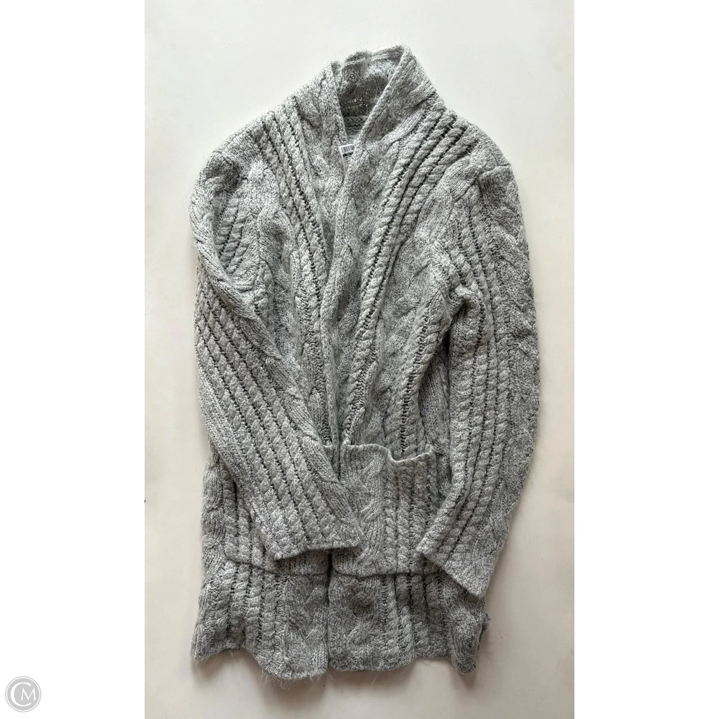 Sweater Cardigan By Lemon In Grey, Size: M
