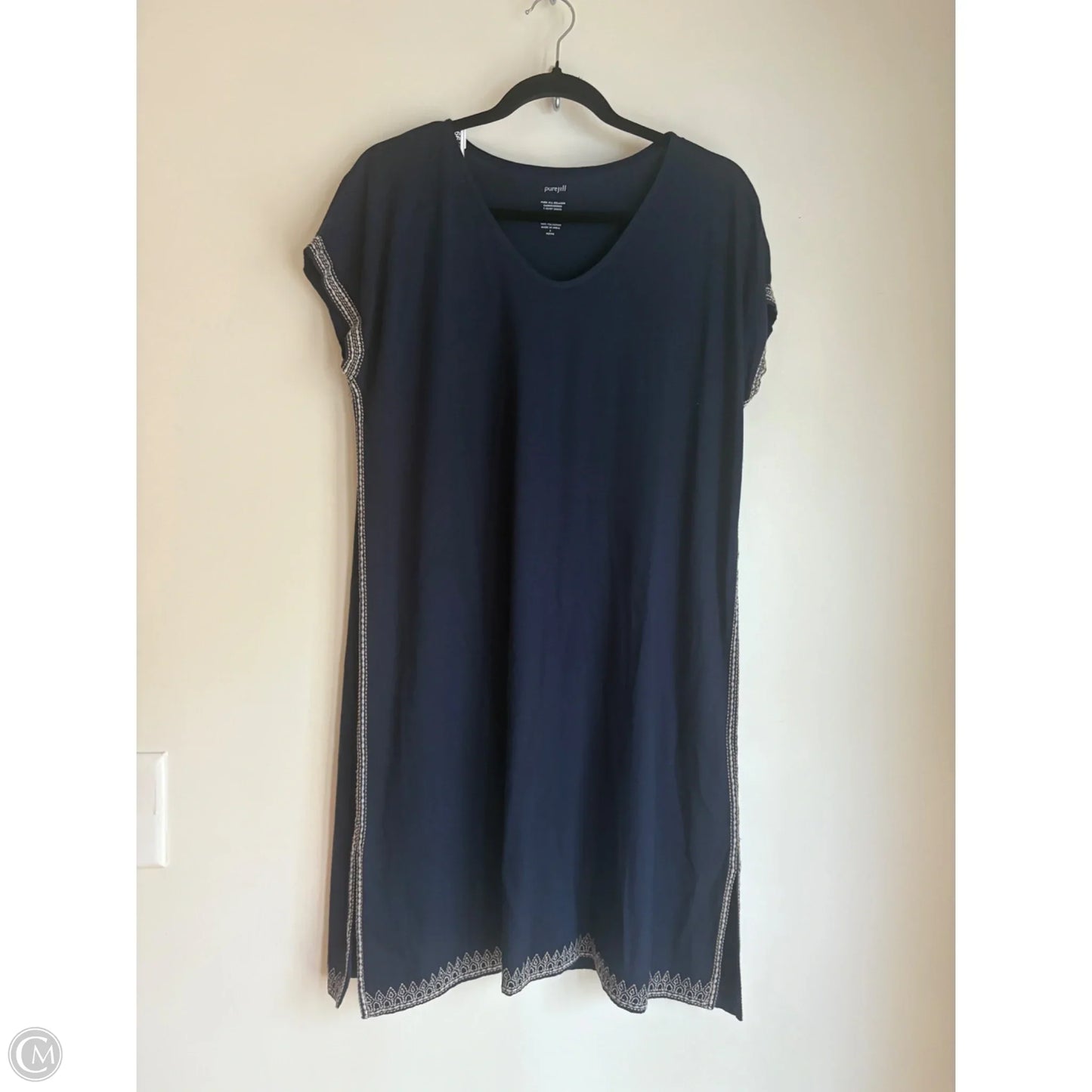 Dress Casual Midi By Pure Jill In Navy, Size: Sp