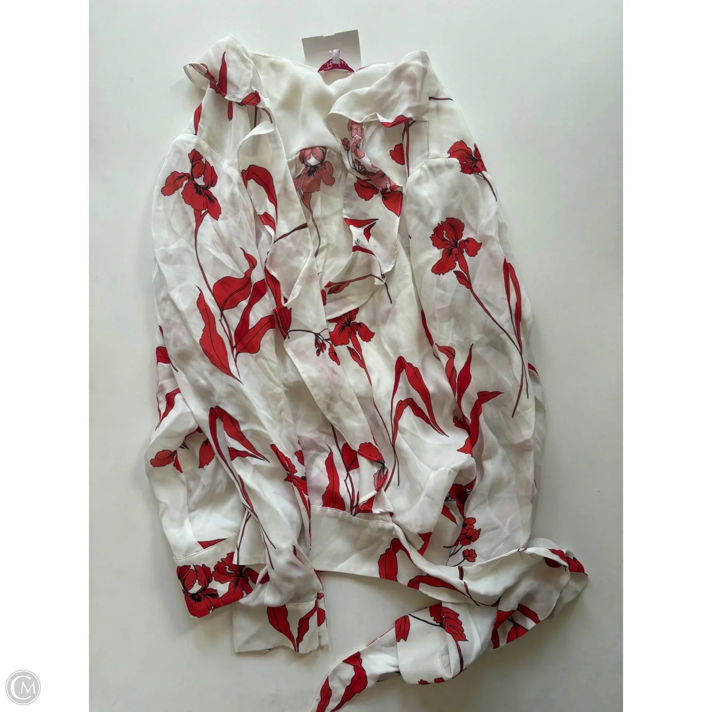 Blouse Long Sleeve By Parker In Floral Print, Size: M