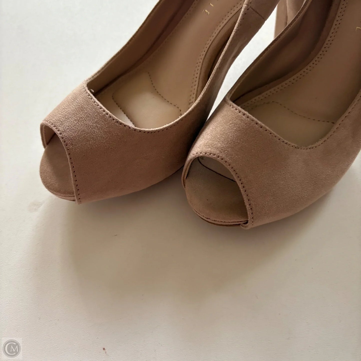 Shoes Heels Block By Kelly And Katie In Beige, Size: 6