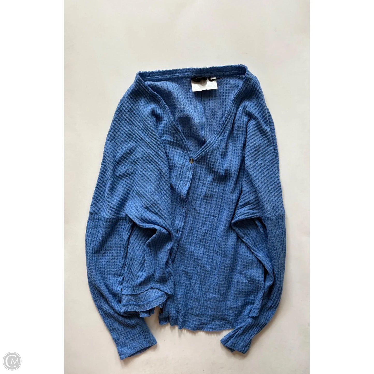 Top Long Sleeve By Urban Outfitters In Blue, Size: M