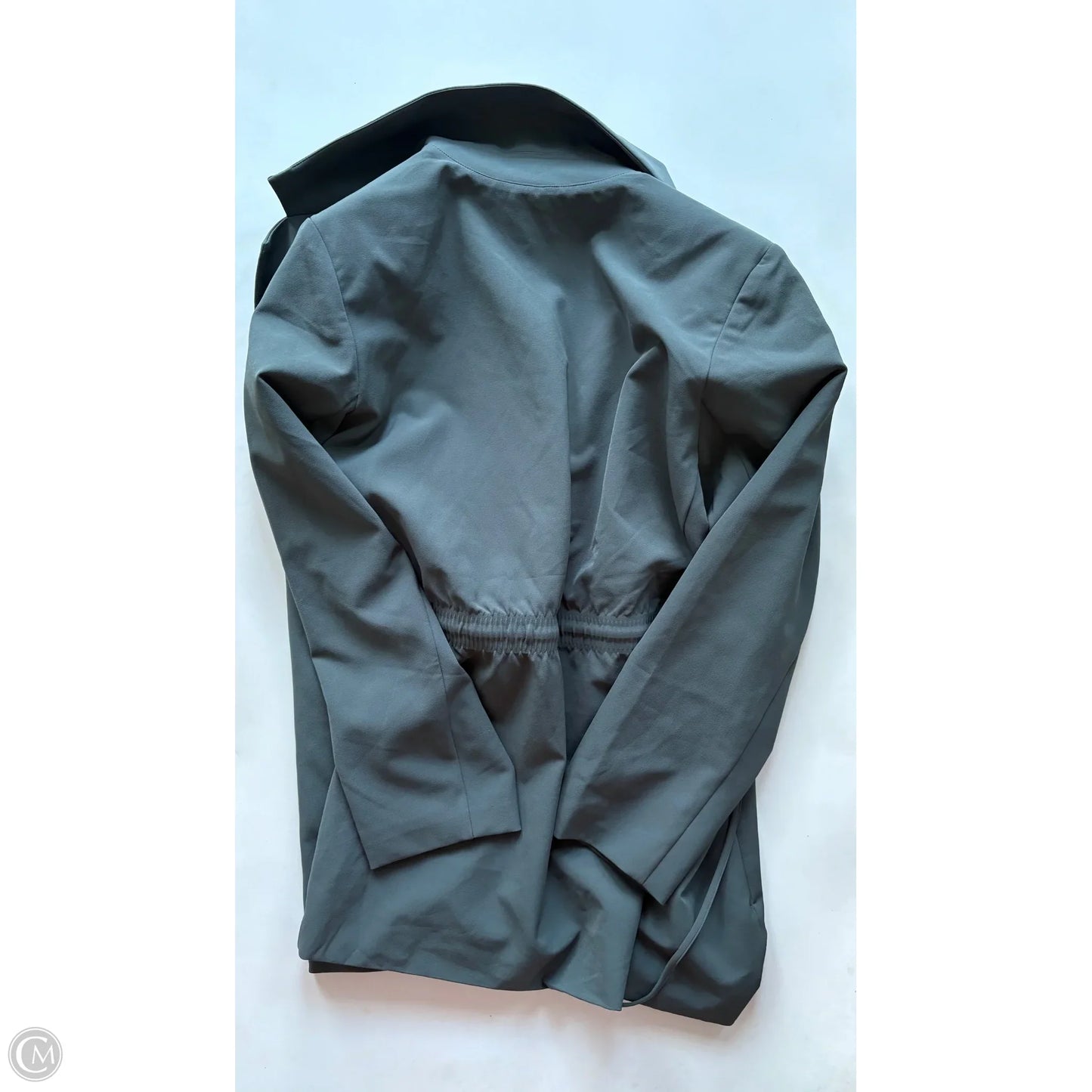 Coat Trench Coat By Athleta In Green, Size: 2x