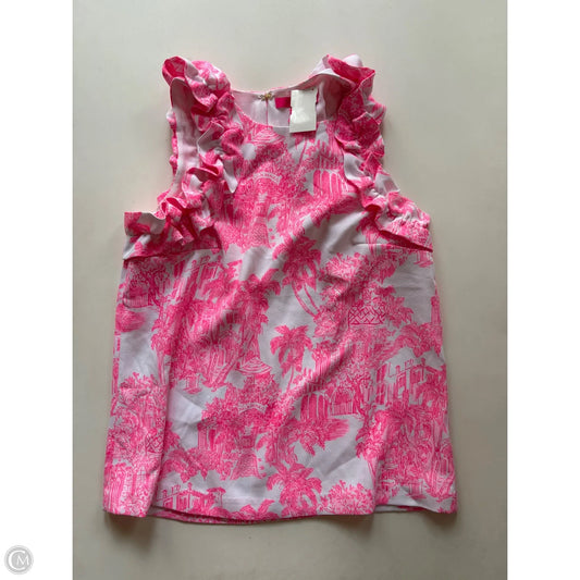 Top Sleeveless Designer By Lilly Pulitzer In Pink, Size: Xs