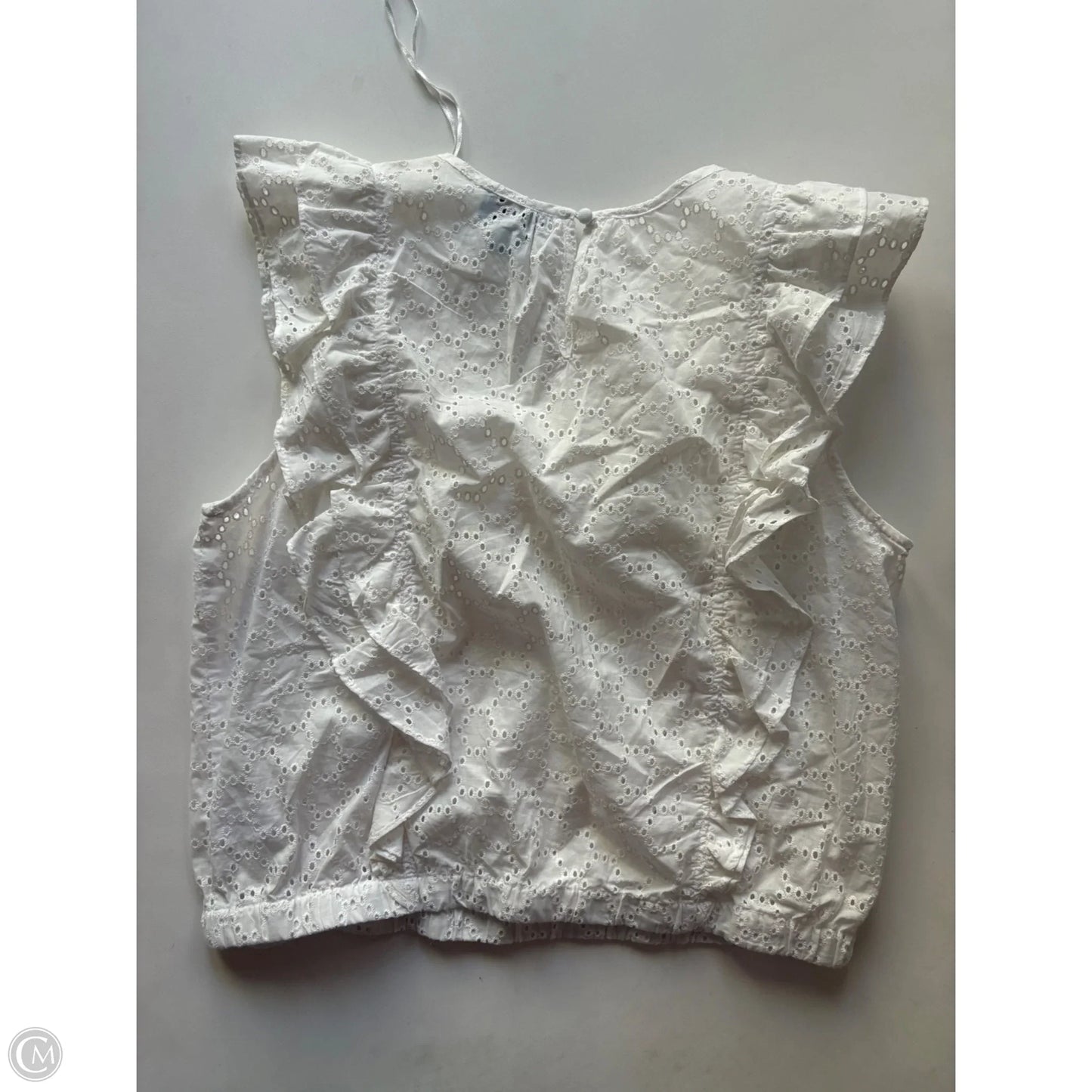 Top Sleeveless By Cece In White, Size: L