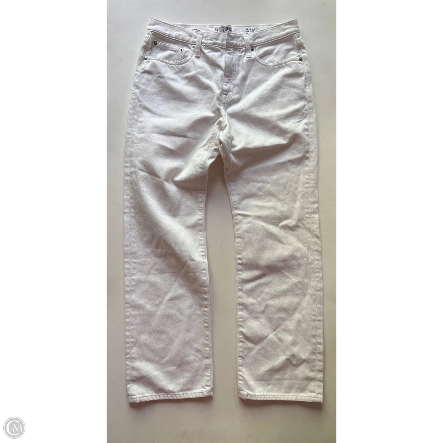 Jeans Straight By J. Crew In White, Size: 6p