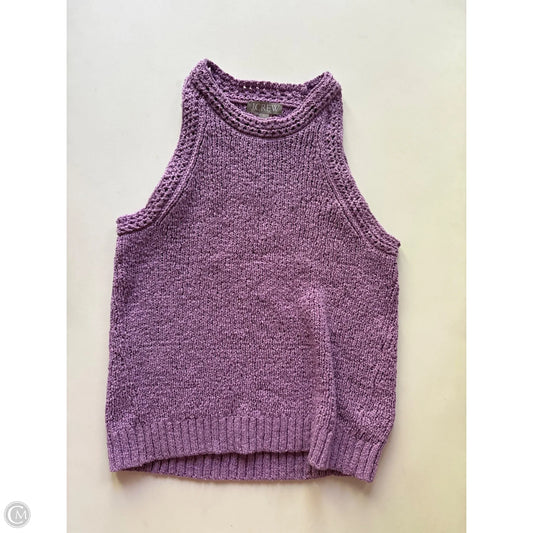 Sweater Short Sleeve By J. Crew In Purple, Size: M