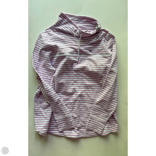Sweatshirt Hoodie By Vineyard Vines In Striped Pattern, Size: M