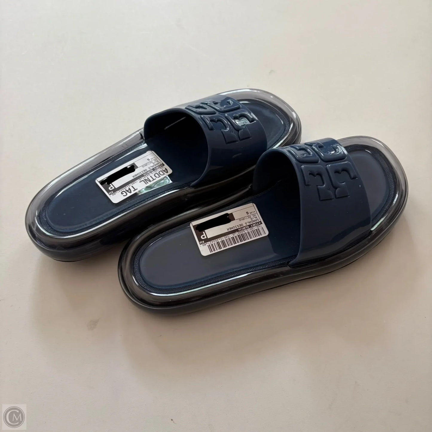 Sandals Designer By Tory Burch In Blue, Size: 6