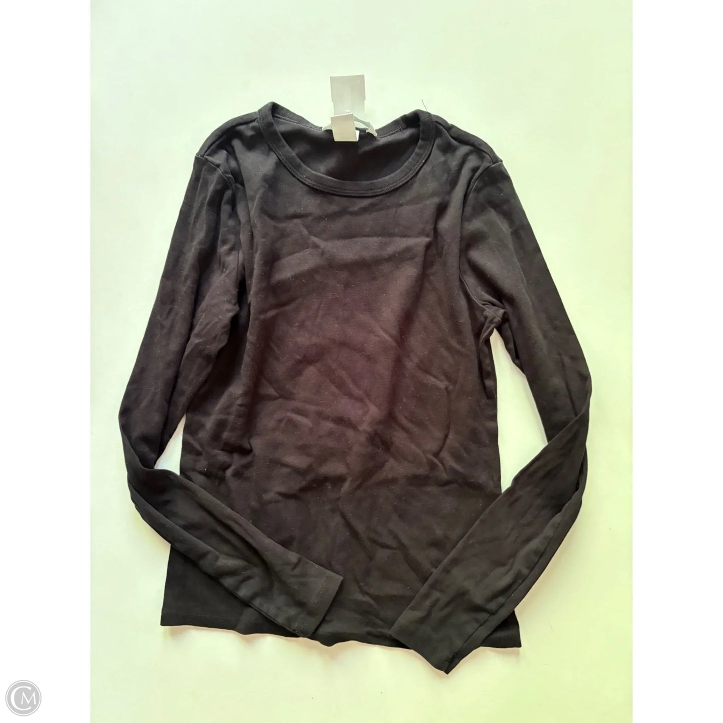 Top Long Sleeve By H&m In Black, Size: M