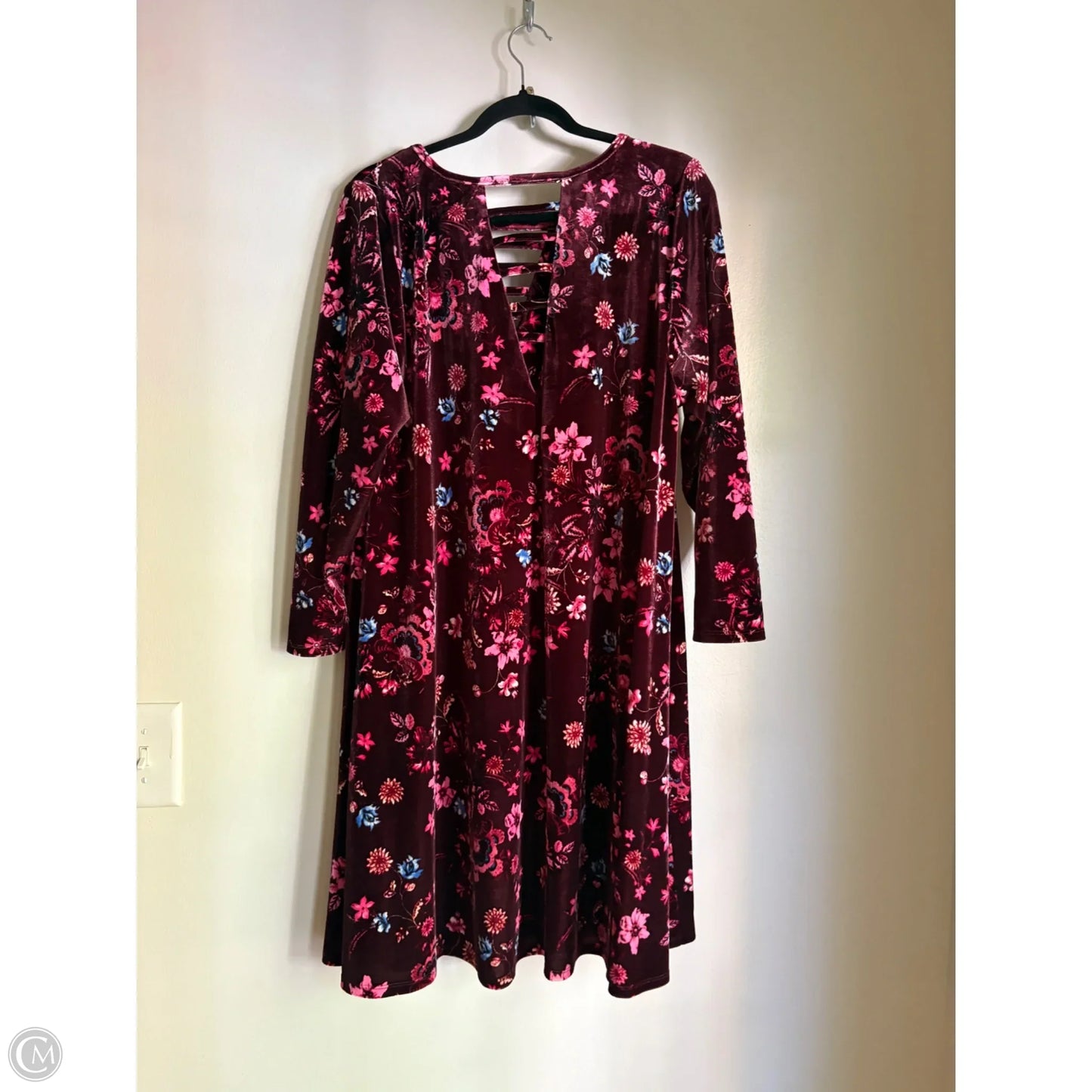 Dress Casual Midi By Torrid In Maroon, Size: 2x