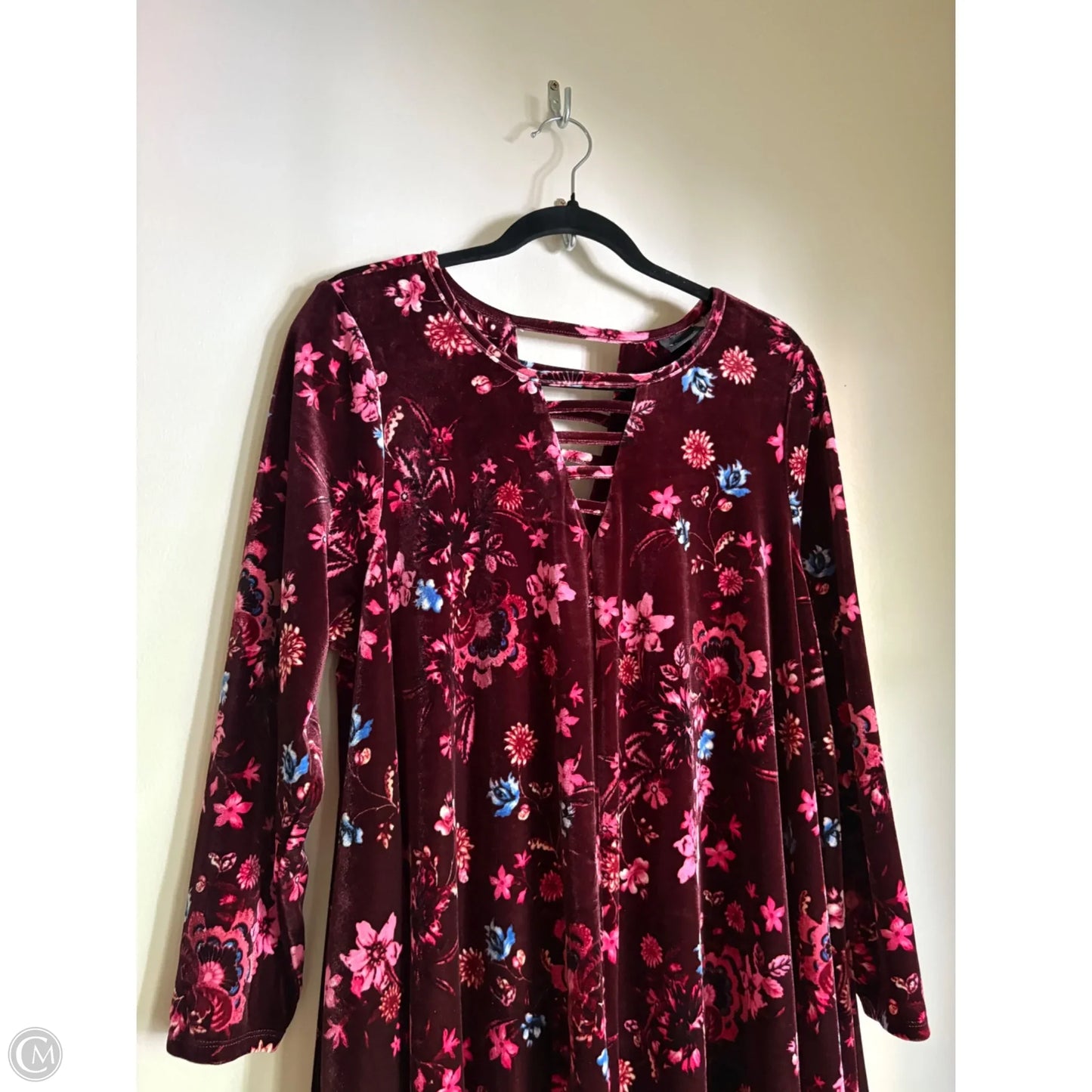 Dress Casual Midi By Torrid In Maroon, Size: 2x