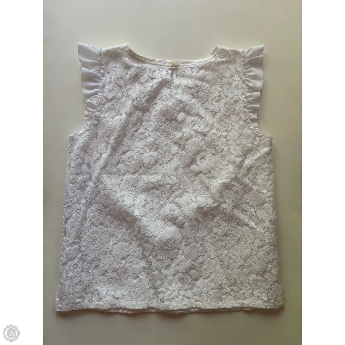 Top Sleeveless By Loft In White, Size: S