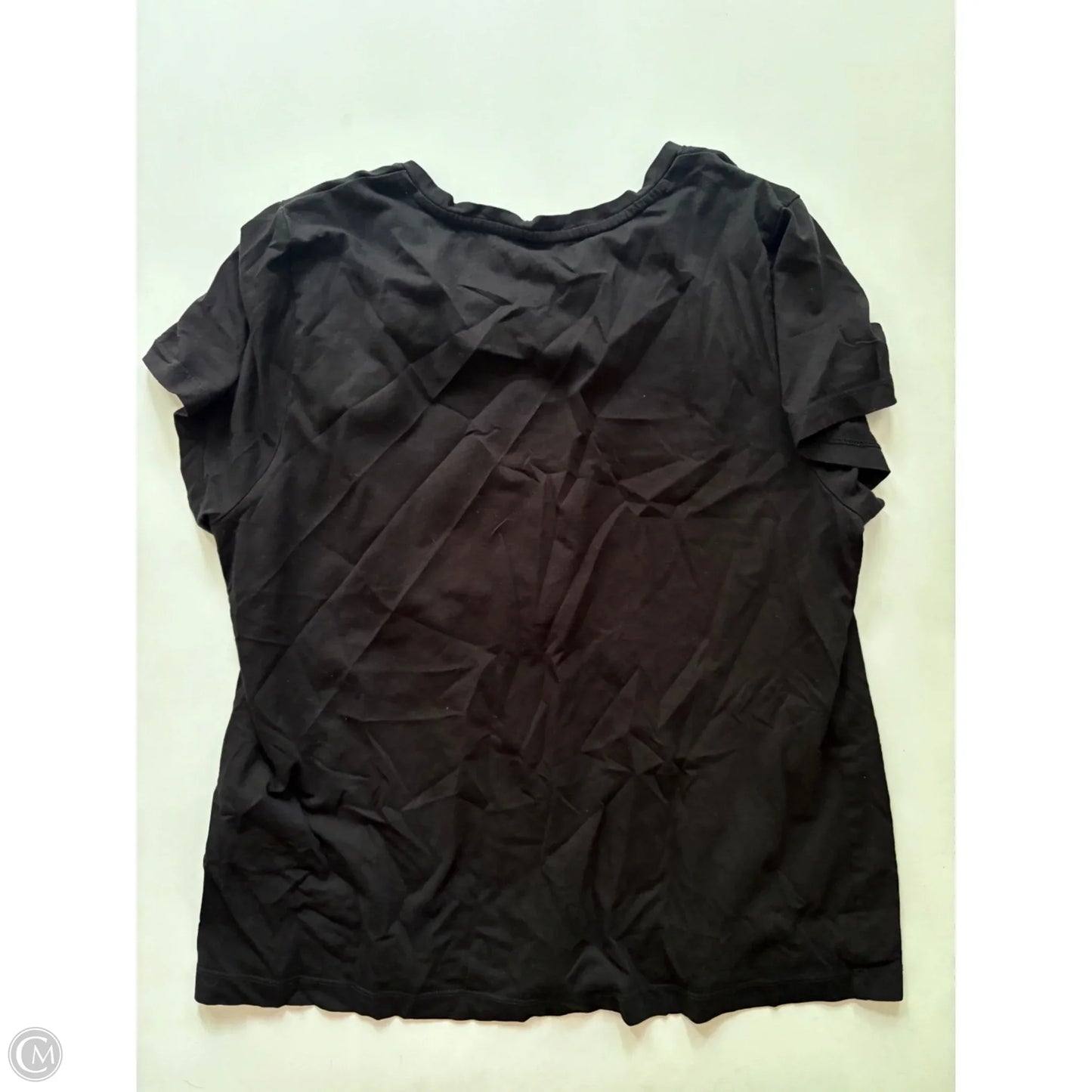 Top Short Sleeve By Dkny In Black, Size: Xl