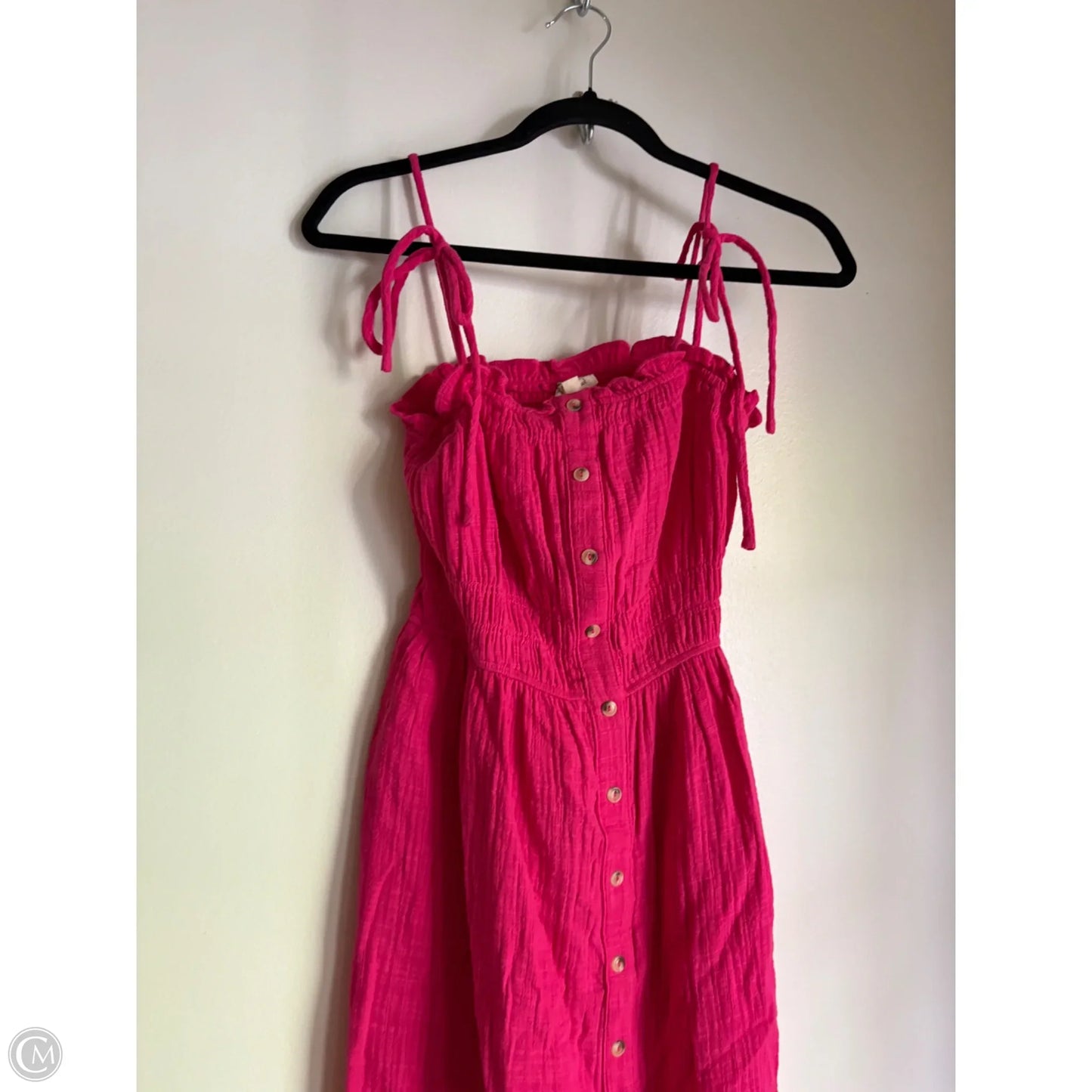 Dress Casual Midi By Hem & Thread In Pink, Size: S