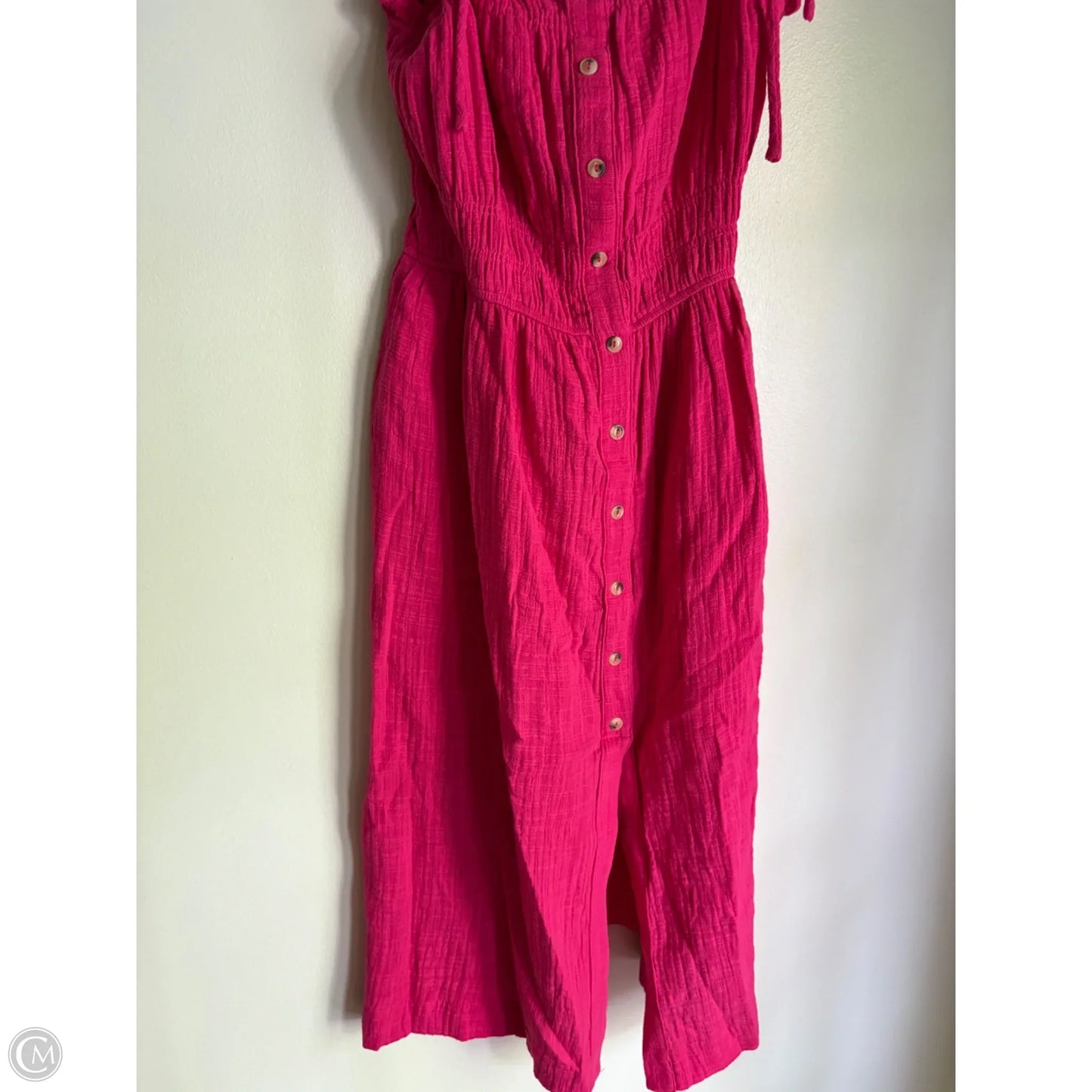 Dress Casual Midi By Hem & Thread In Pink, Size: S