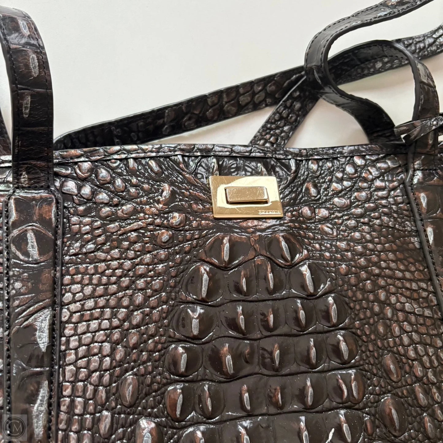 Handbag Designer By Brahmin, Size: Large