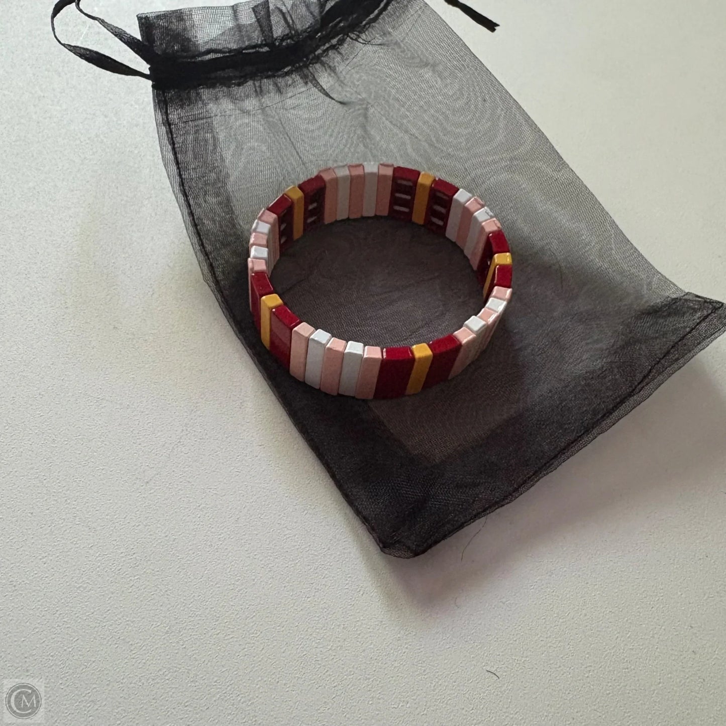 Bracelet Other By Enamel Tile Stretch Bangle Bracelet