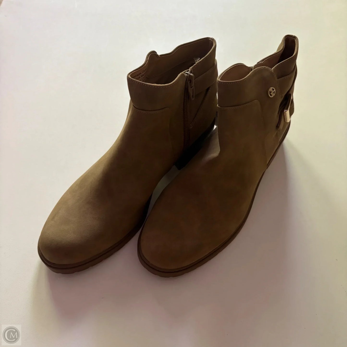 Boots Ankle Heels By Giani Bernini In Tan, Size: 9