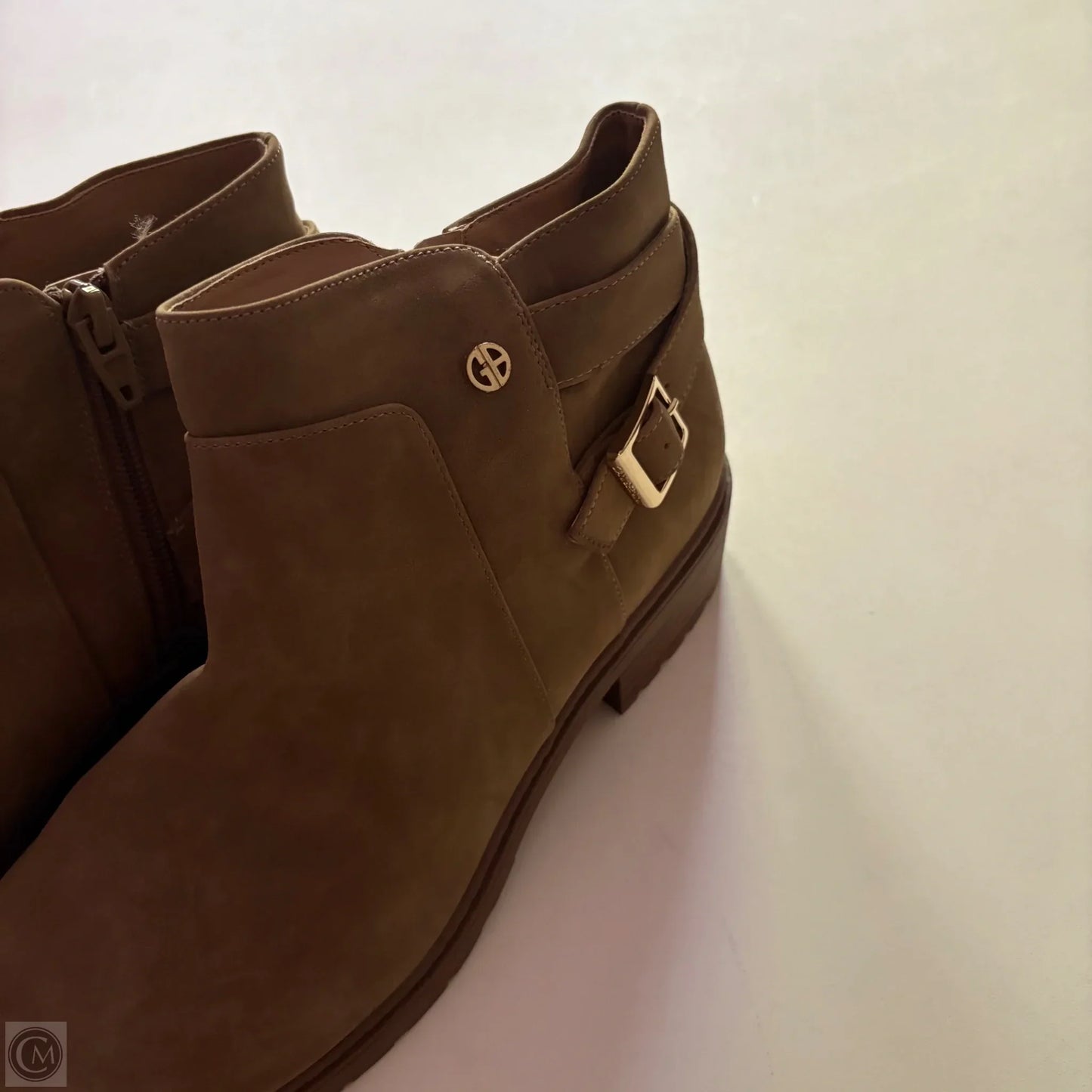 Boots Ankle Heels By Giani Bernini In Tan, Size: 9