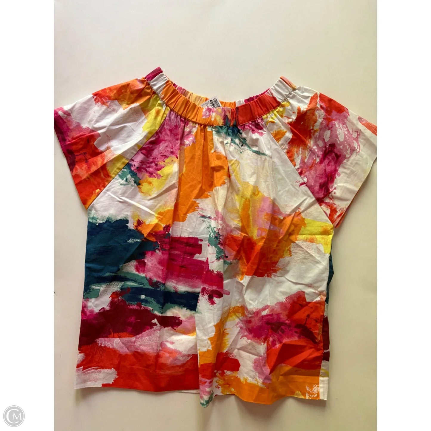 Top Short Sleeve Designer By Kate Spade In Multi-colored, Size: M