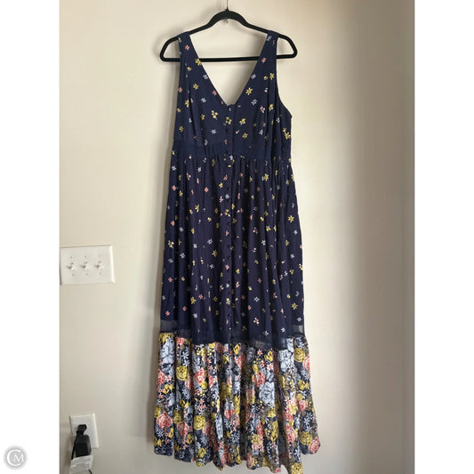 Dress Casual Maxi By Torrid In Navy, Size: 1x