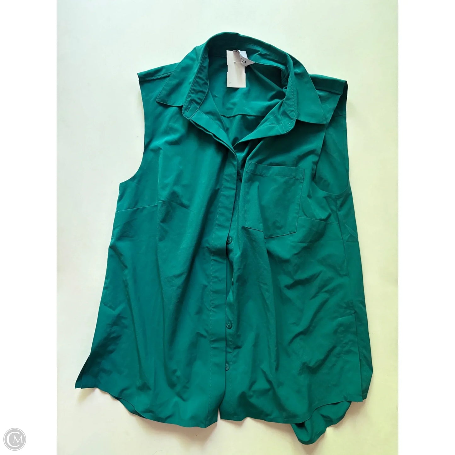 Top Sleeveless By Athleta In Green, Size: S
