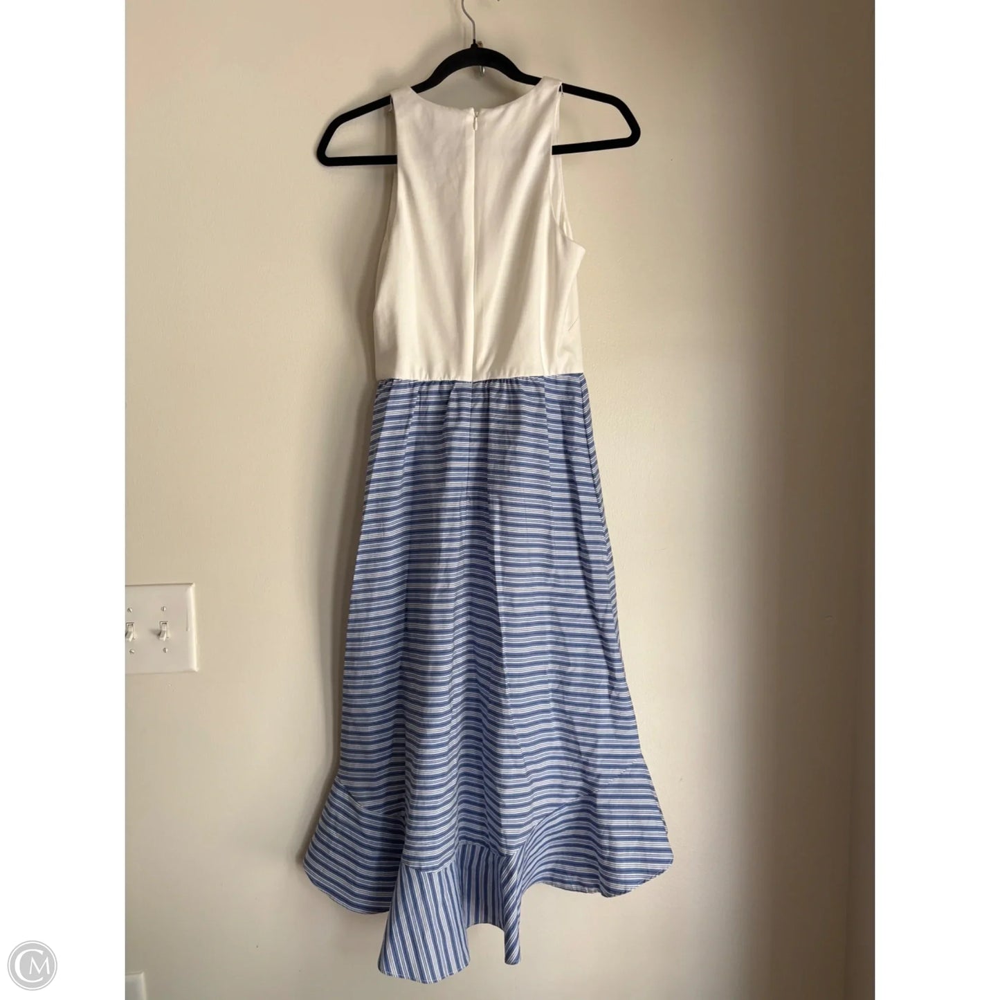 Dress Casual Midi By Vince Camuto In Striped Pattern, Size: 4