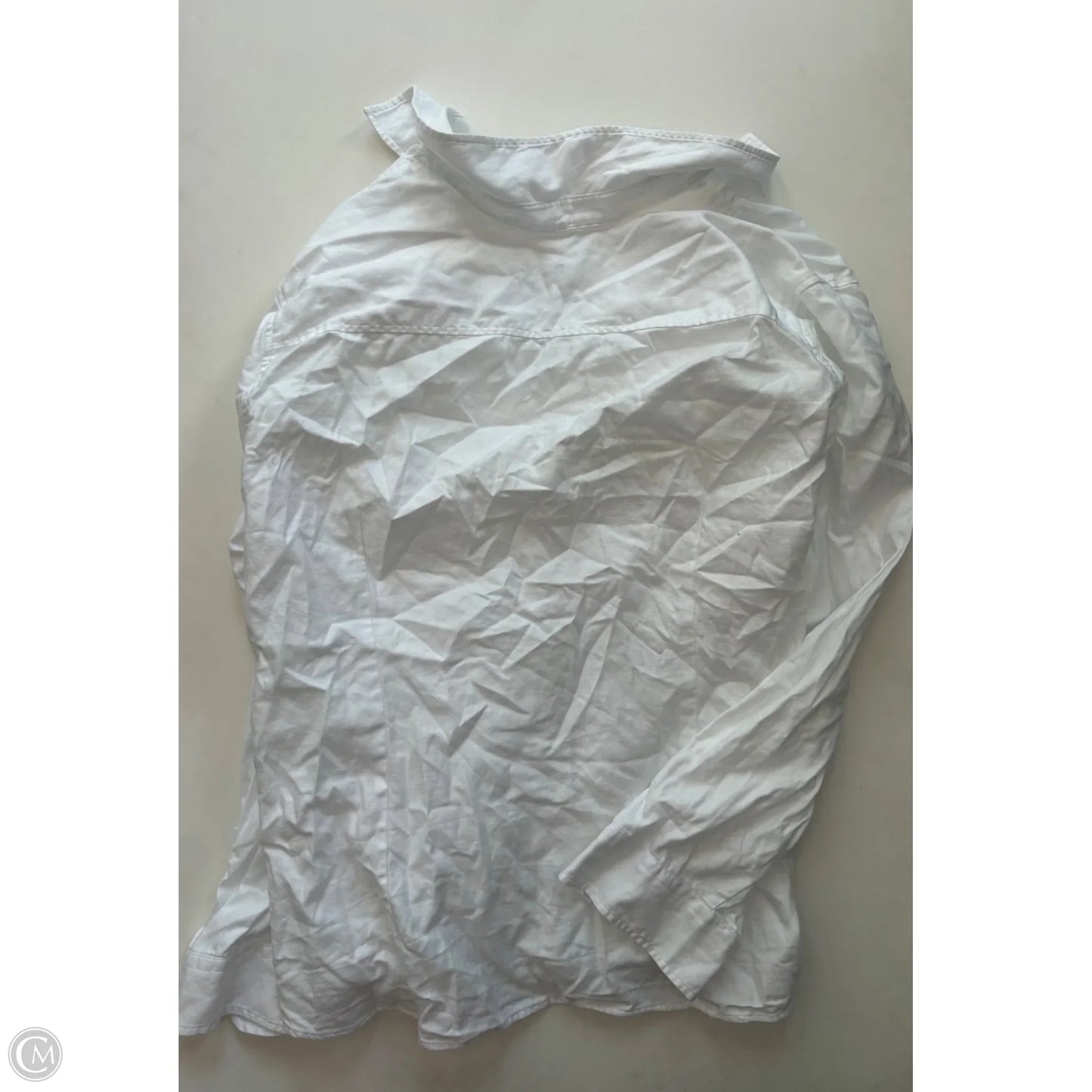 Top Long Sleeve By Talbots In White, Size: 3x