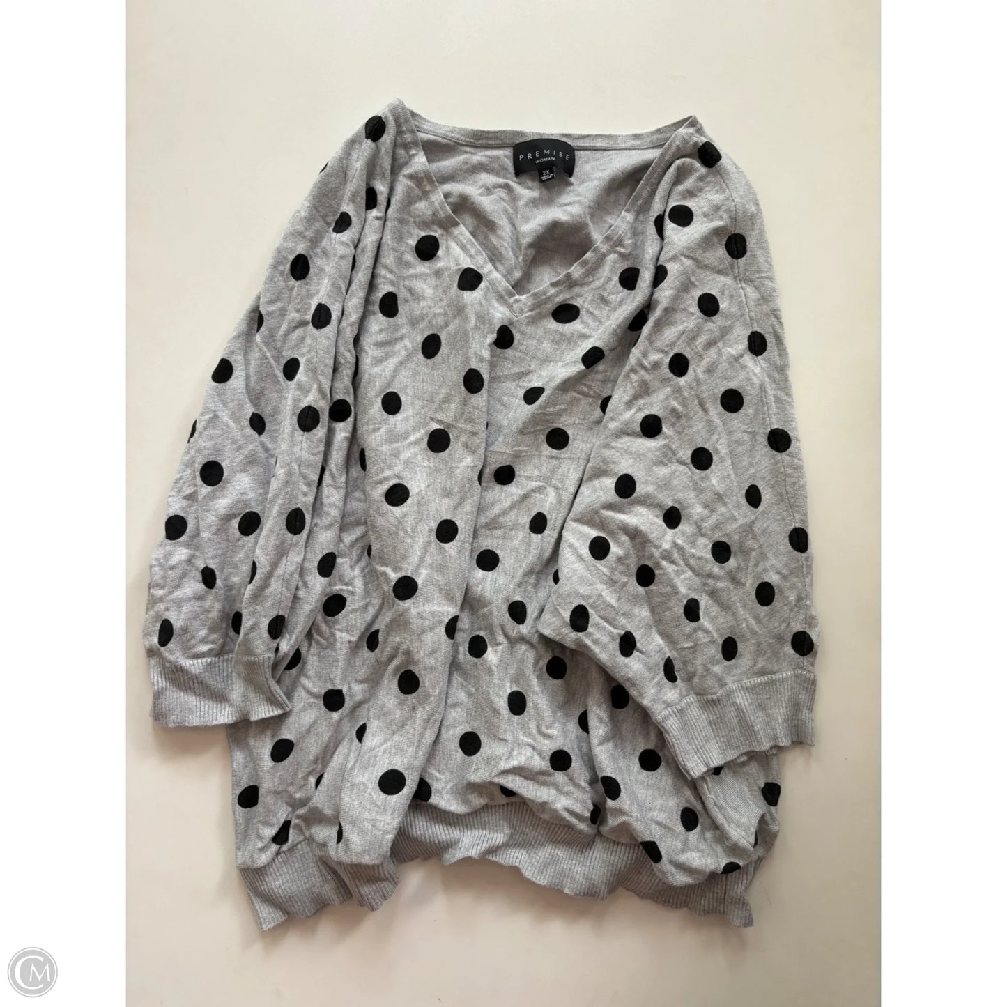 Sweater By Premise In Polkadot Pattern, Size: 2x