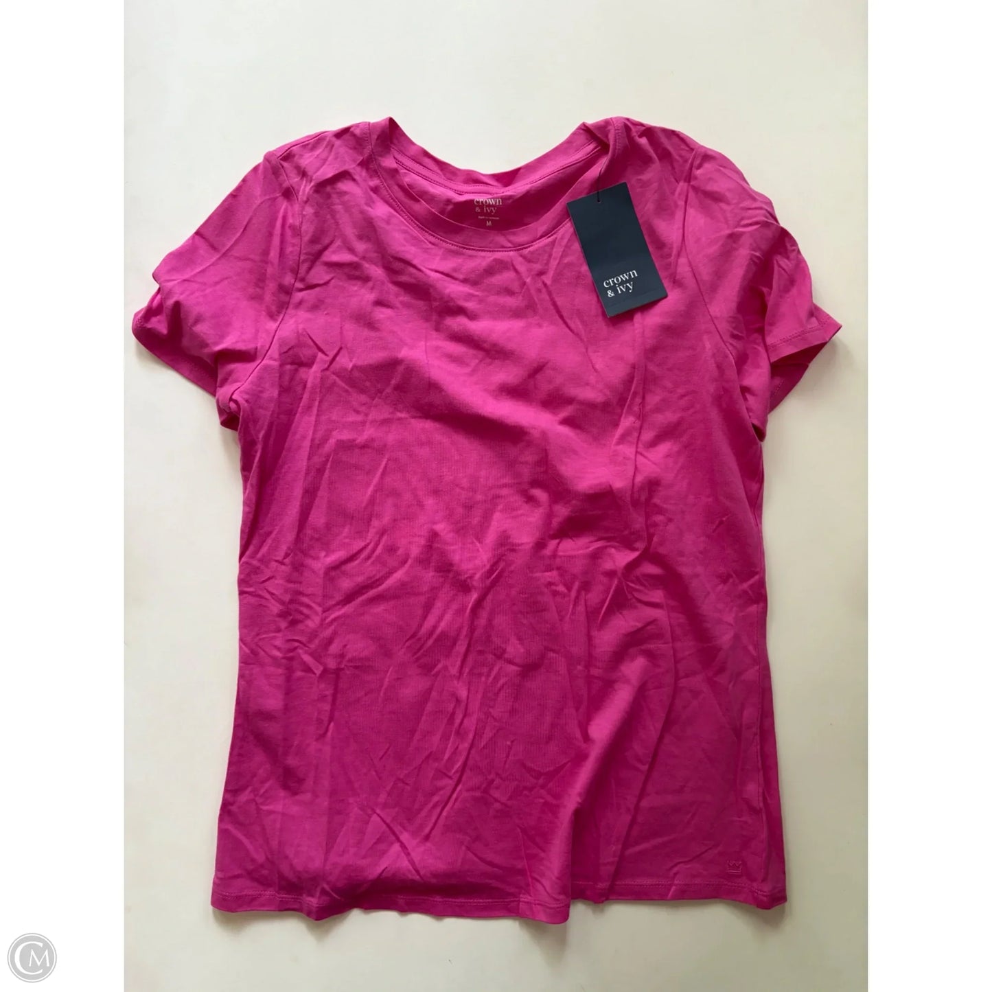 Top Short Sleeve By Crown And Ivy In Pink, Size: M