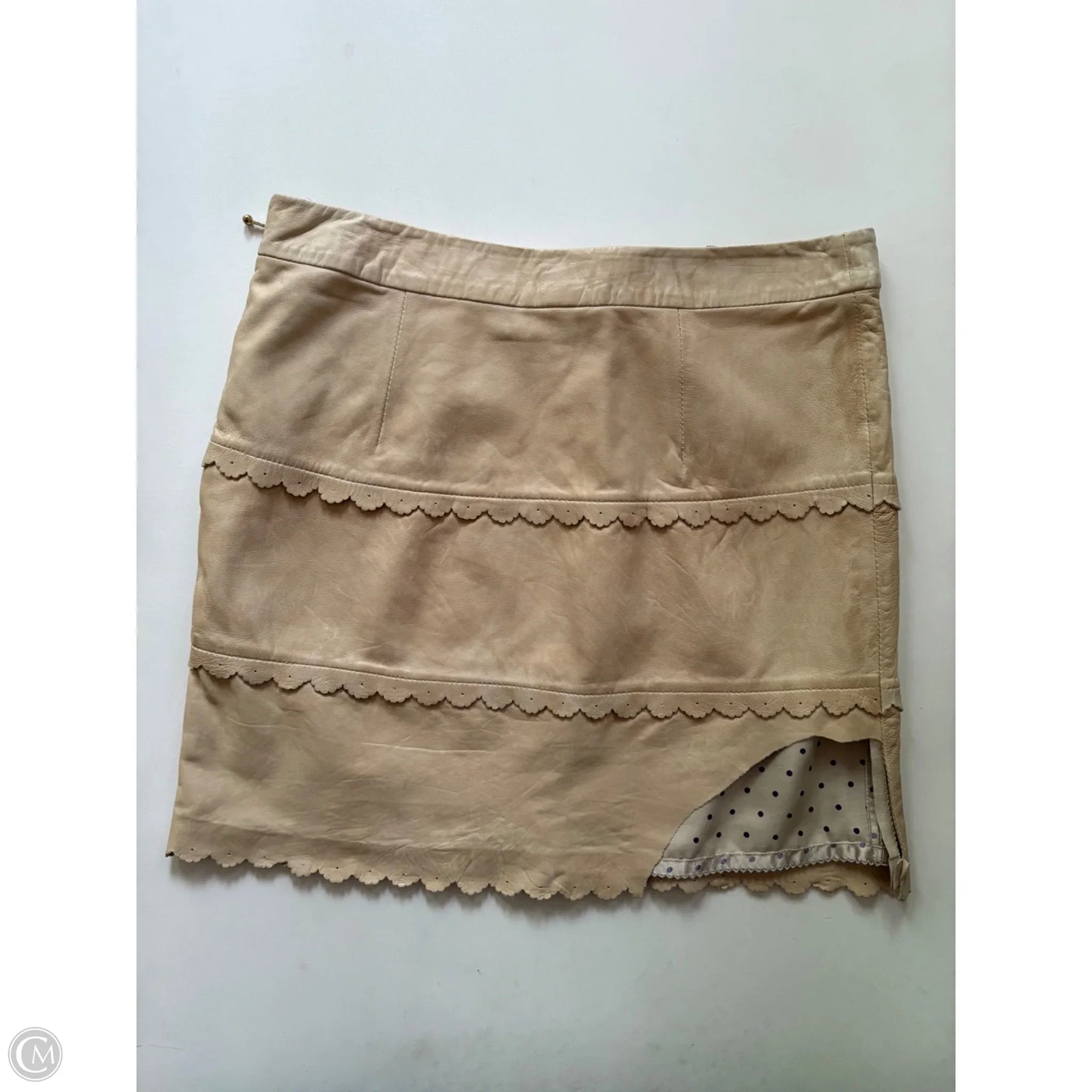 Skirt Mini & Short By Leifsdottir In Tan, Size: 8