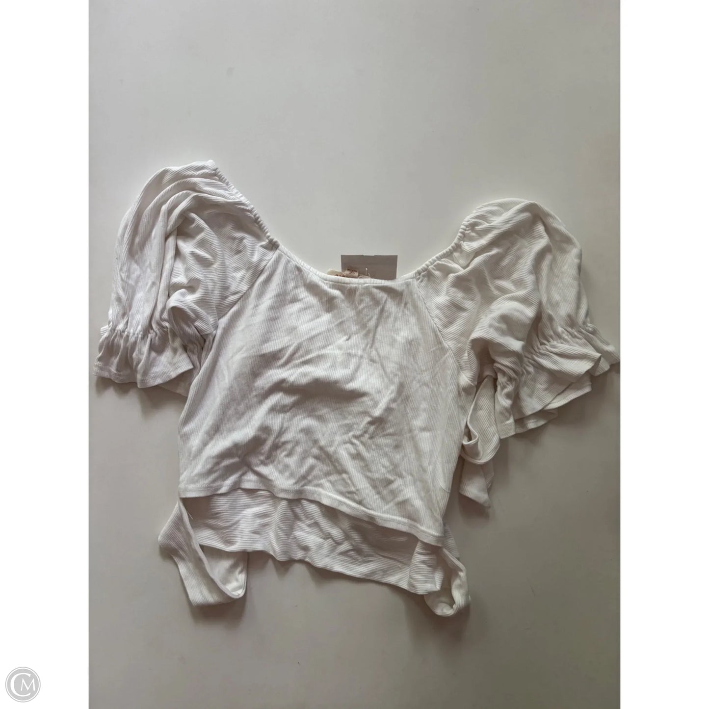 Top Short Sleeve By Listicle In White, Size: L