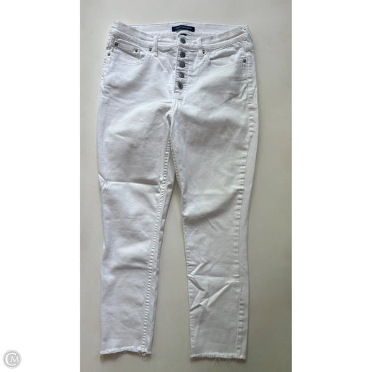 Jeans Straight By Calvin Klein In White, Size: 12