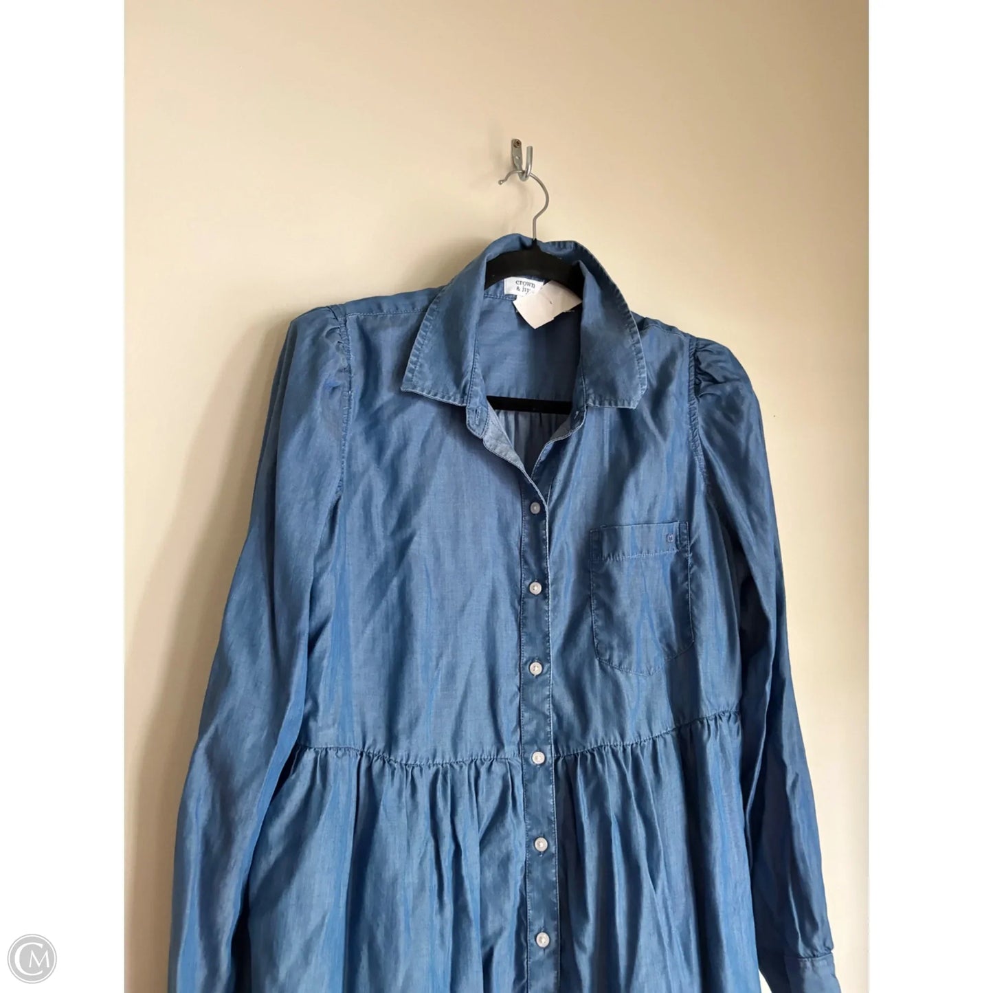 Dress Casual Midi By Crown And Ivy In Blue, Size: M