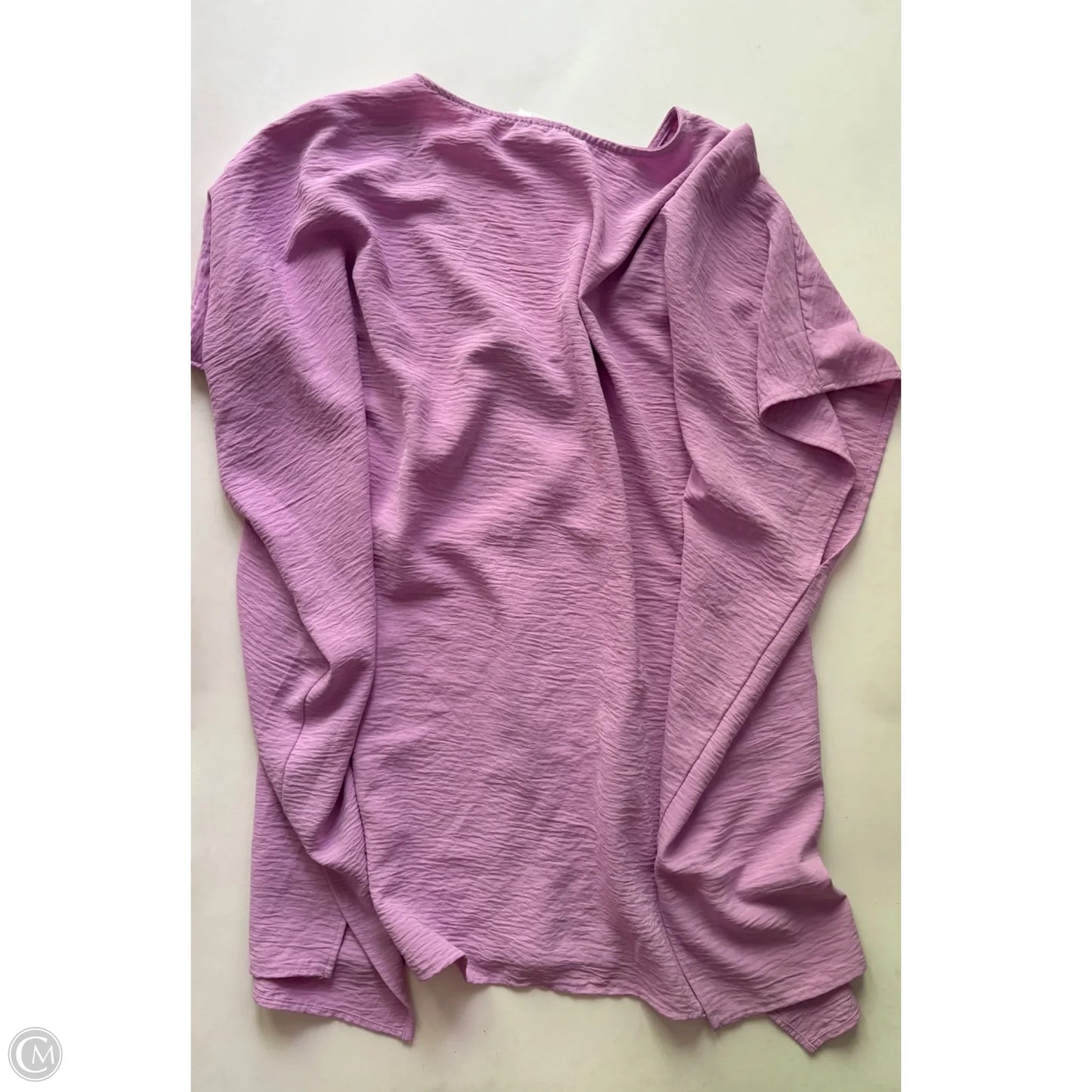 Blouse Short Sleeve By Oddi In Purple, Size: 2x