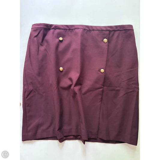 Skirt Midi By Talbots In Maroon, Size: 1x