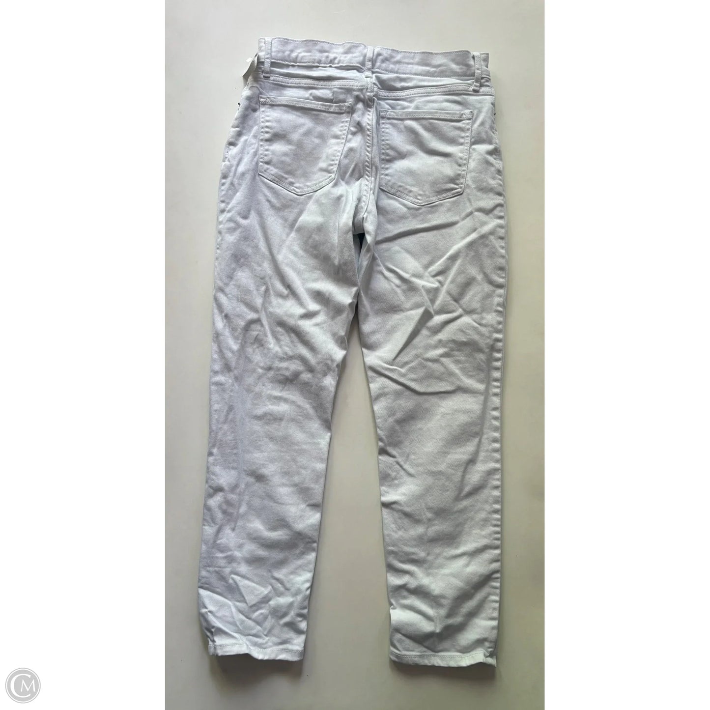 Jeans Straight By Banana Republic In White, Size: 6
