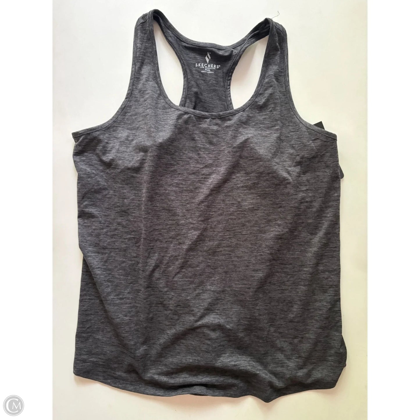 Athletic Tank Top By Skechers In Grey, Size: 2x