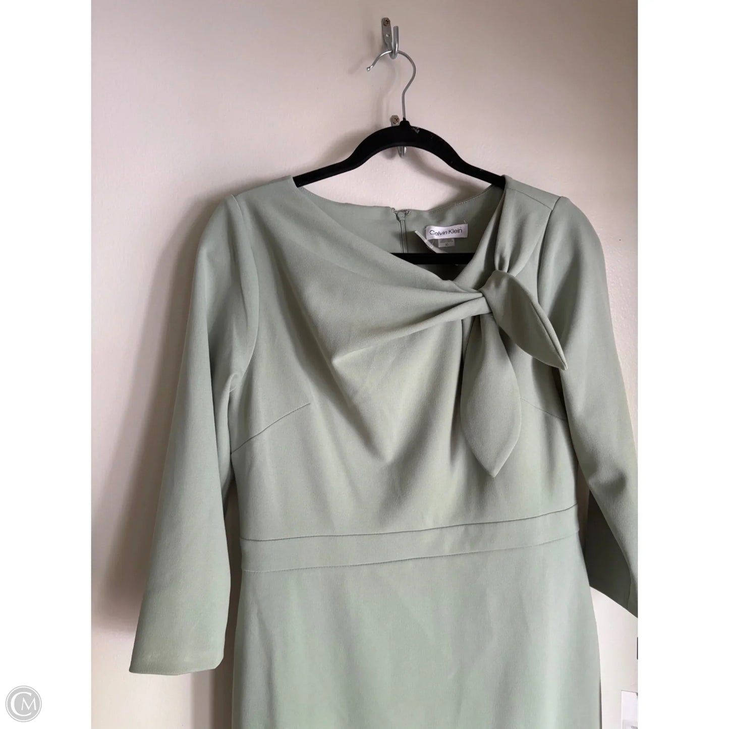 Dress Work By Calvin Klein In Green, Size: M