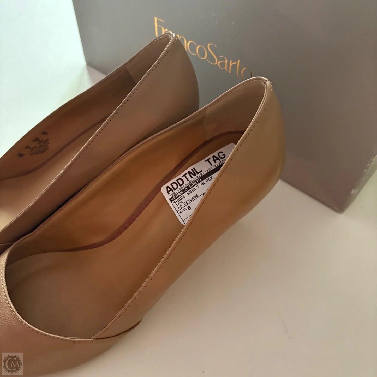 Shoes Heels Block By Franco Sarto In Tan, Size: 8