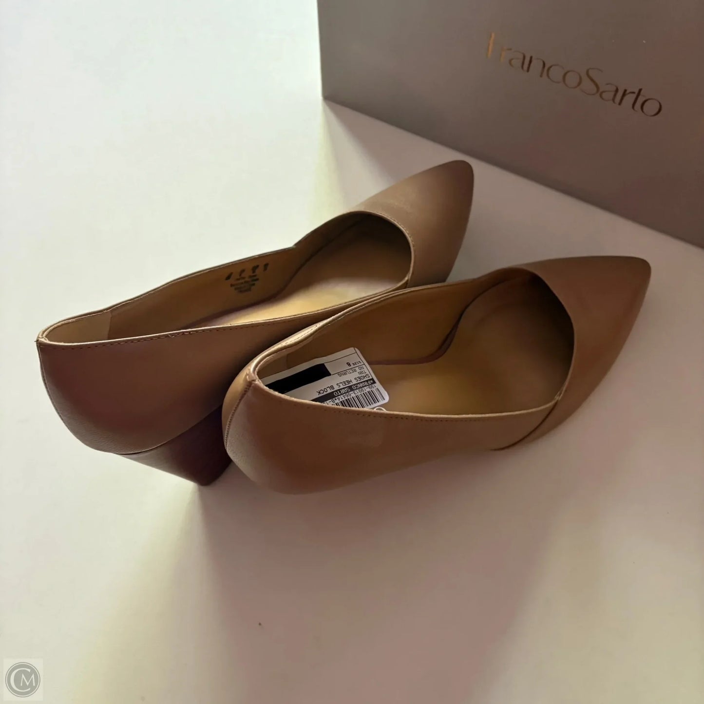 Shoes Heels Block By Franco Sarto In Tan, Size: 8