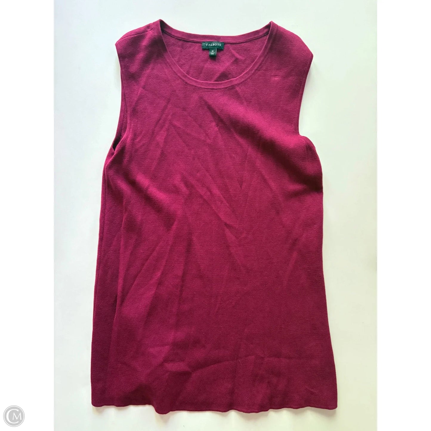 Sweater 2pc By Talbots In Maroon, Size: M