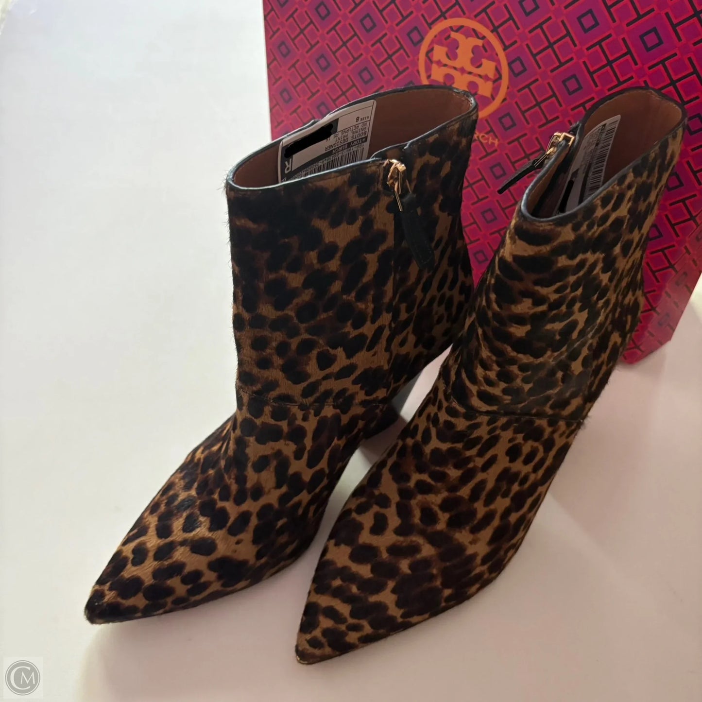 Boots Designer By Tory Burch In Animal Print, Size: 8