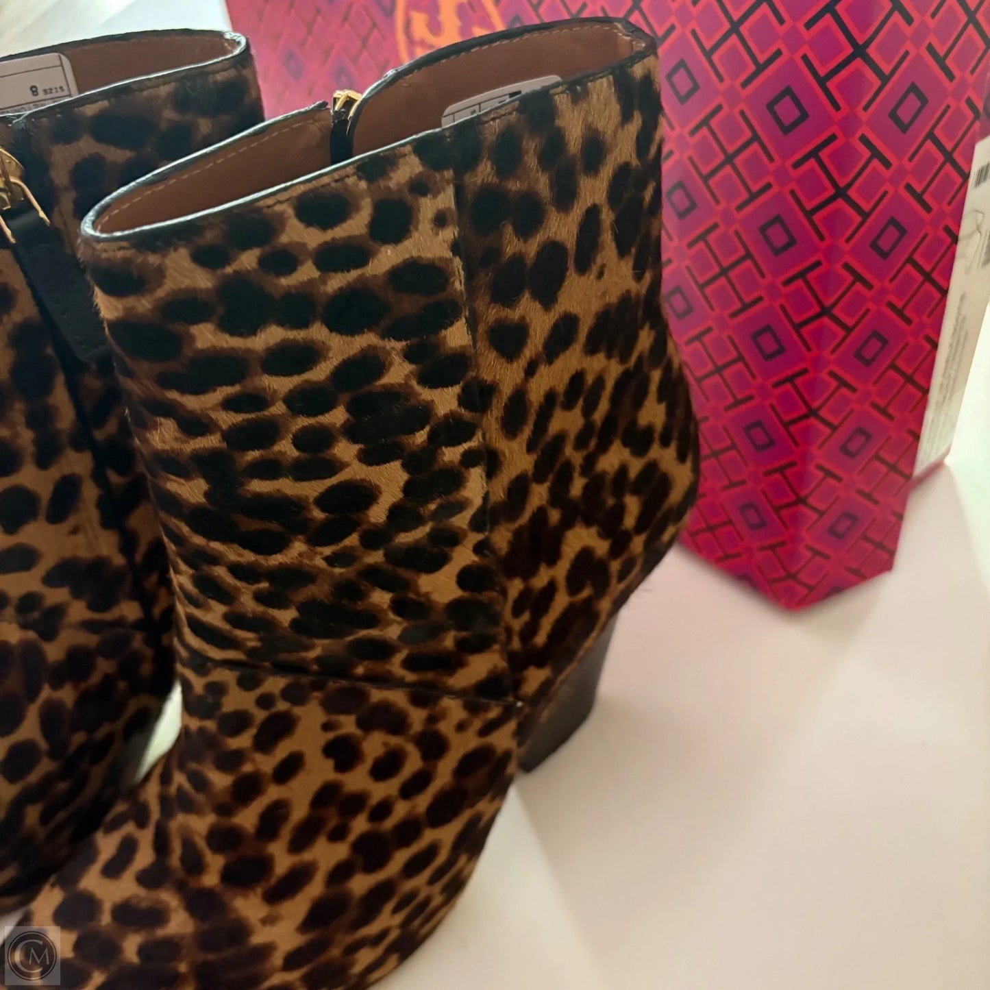 Boots Designer By Tory Burch In Animal Print, Size: 8