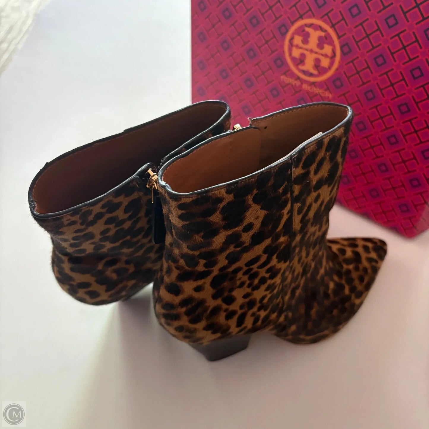 Boots Designer By Tory Burch In Animal Print, Size: 8